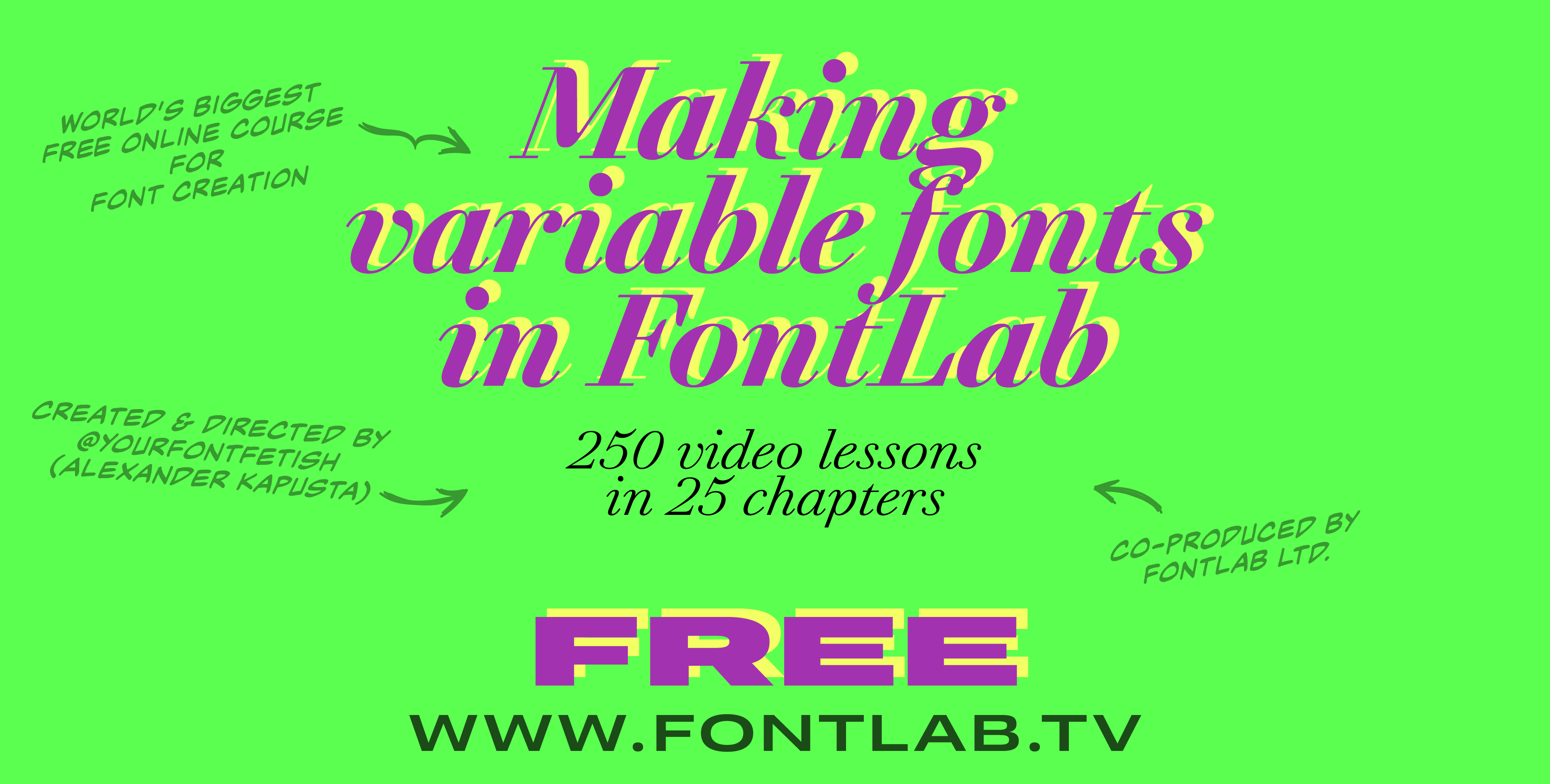 Making Variable Fonts in FontLab — Free Course